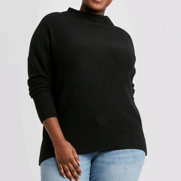 Ava & Viv Sweaters - Ava & Viv Mock Turtleneck Pullover Sweater